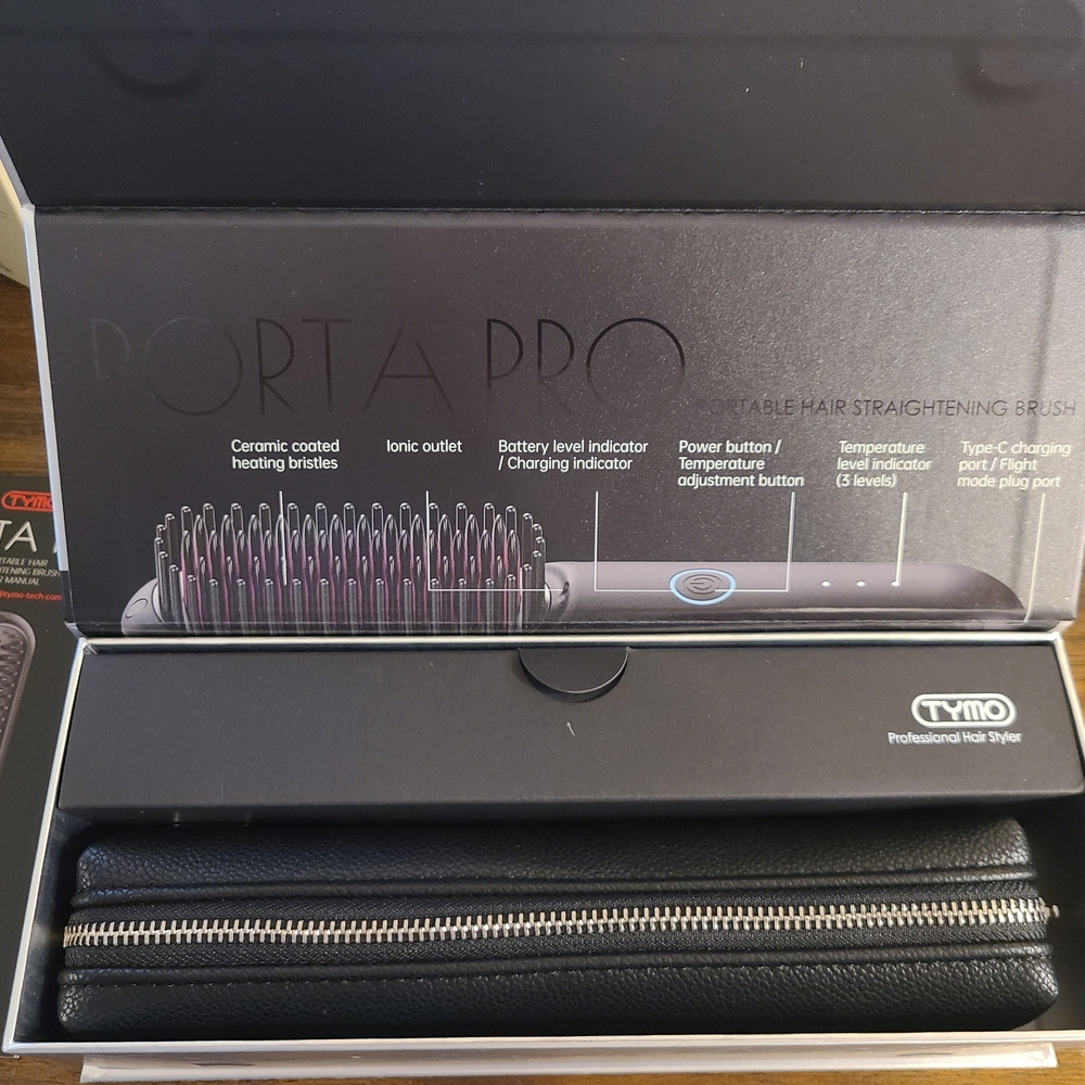 TYMO Purple Hair Straightening Brush